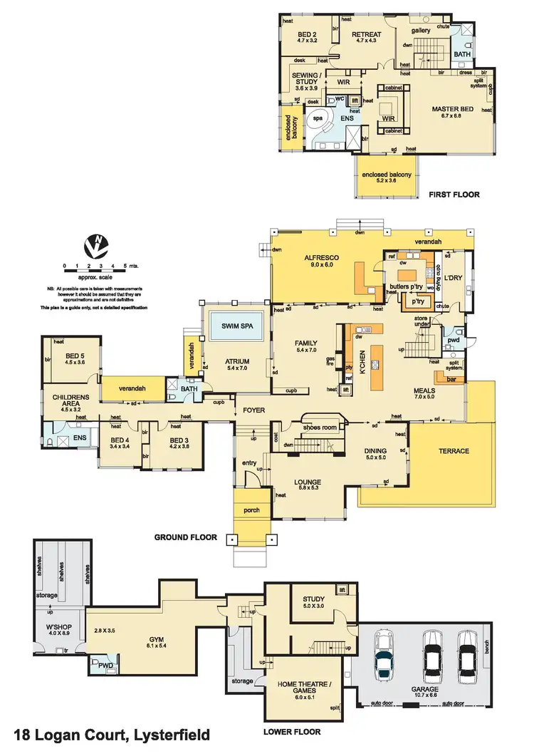 Floorplan of Homely house listing, 18 Logan Court, Lysterfield VIC 3156
