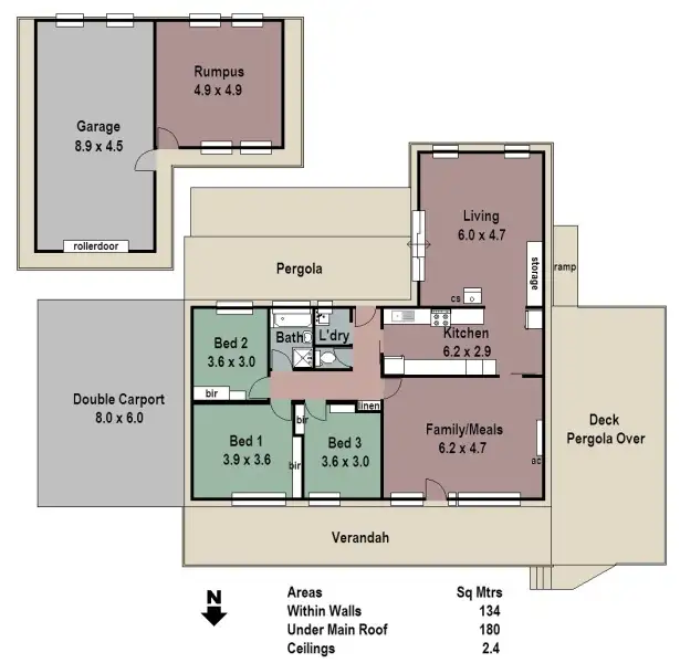 Floorplan of Homely house listing, 14 Gallas Road, Woodside SA 5244