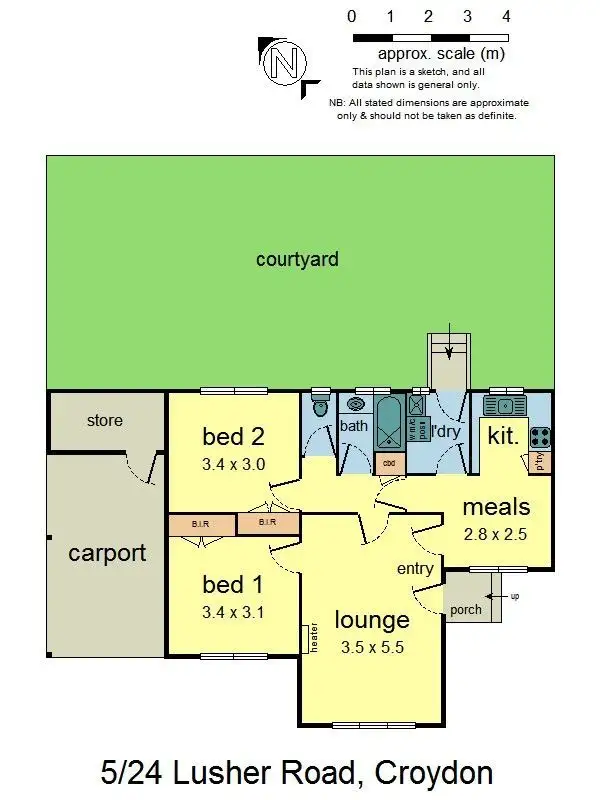 Floorplan of Homely unit listing, 5/24 Lusher Road, Croydon VIC 3136