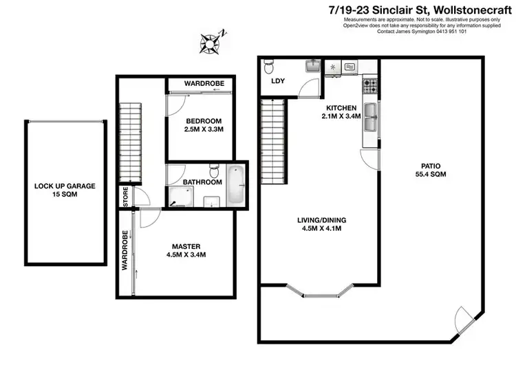Floorplan of Homely townhouse listing, 7/19-23 Sinclair Street, Wollstonecraft NSW 2065