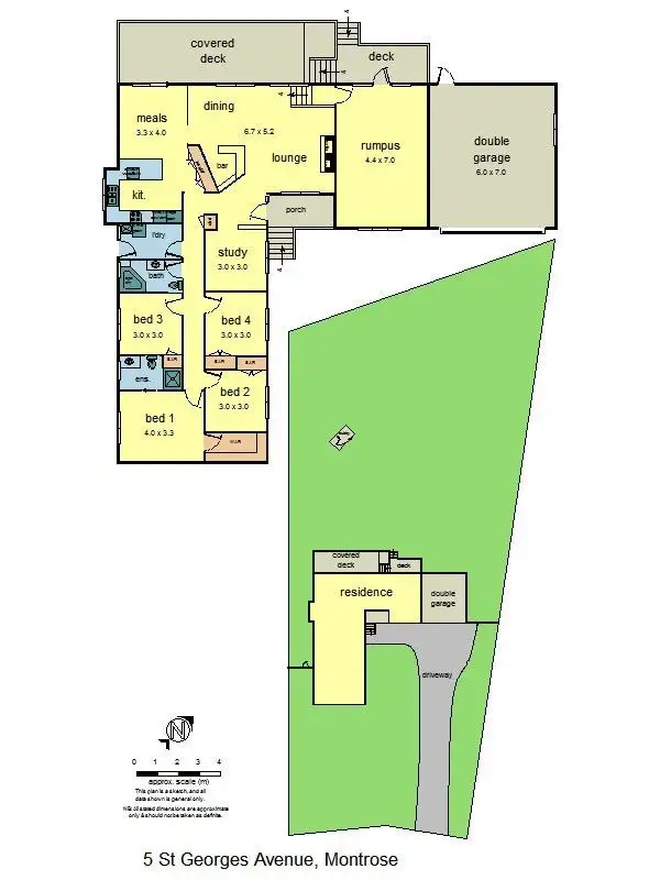 Floorplan of Homely house listing, 5 St Georges Avenue, Montrose VIC 3765