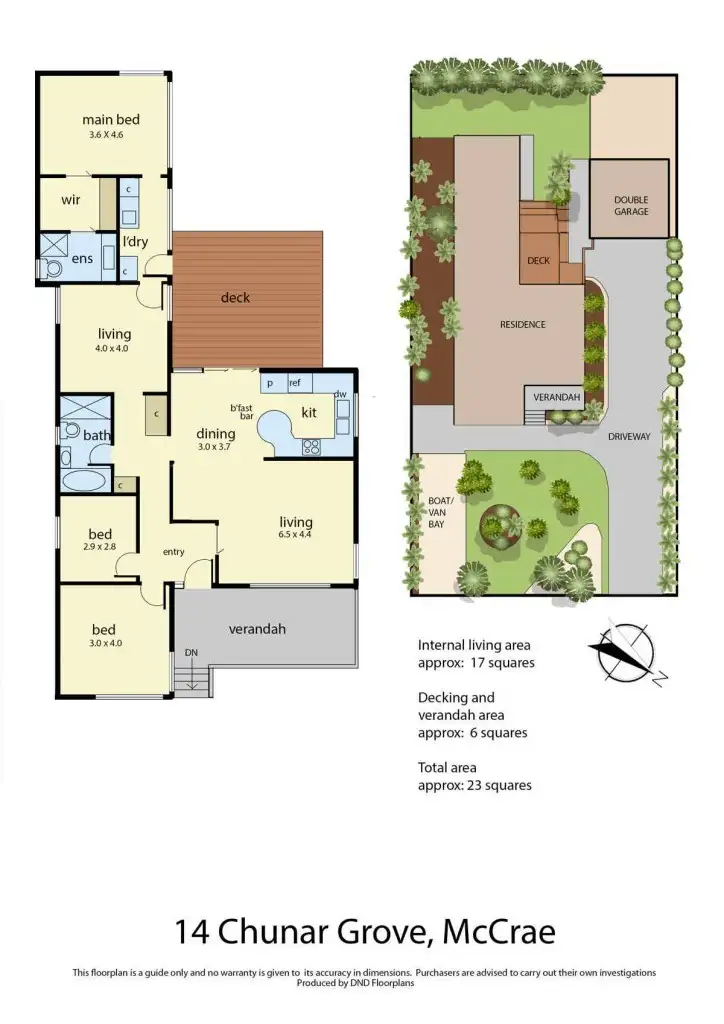 Floorplan of Homely house listing, 14 Chunar Grove, Mccrae VIC 3938