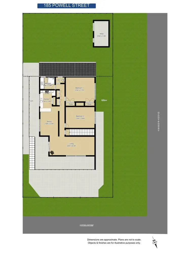 Floorplan of Homely house listing, 185 Powell Street, Grafton NSW 2460