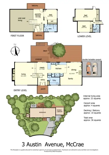 Floorplan of Homely house listing, 3 Austin Avenue, Mccrae VIC 3938
