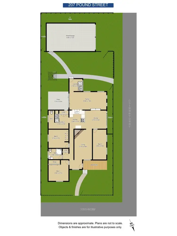 Floorplan of Homely house listing, 207 Pound Street, Grafton NSW 2460