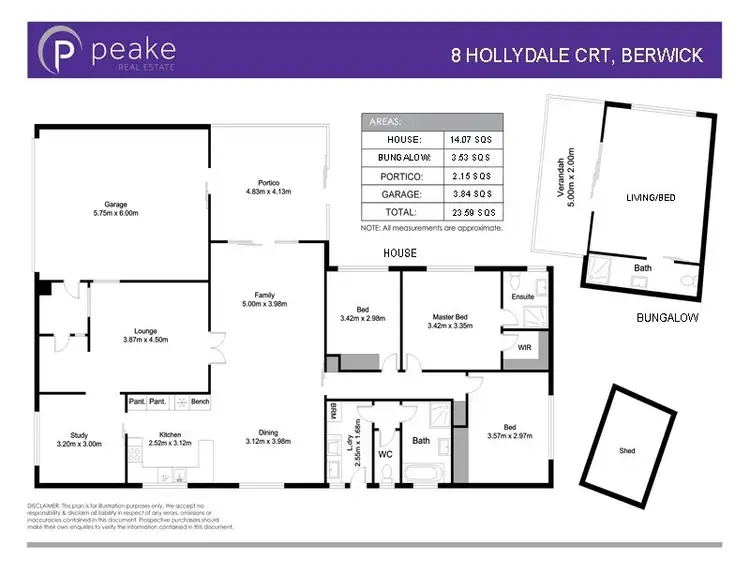 Floorplan of Homely house listing, 8 Hollydale Close, Berwick VIC 3806