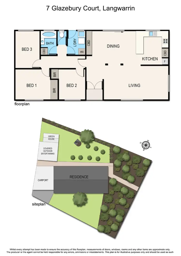 Floorplan of Homely house listing, 7 Glazebury Court, Langwarrin VIC 3910