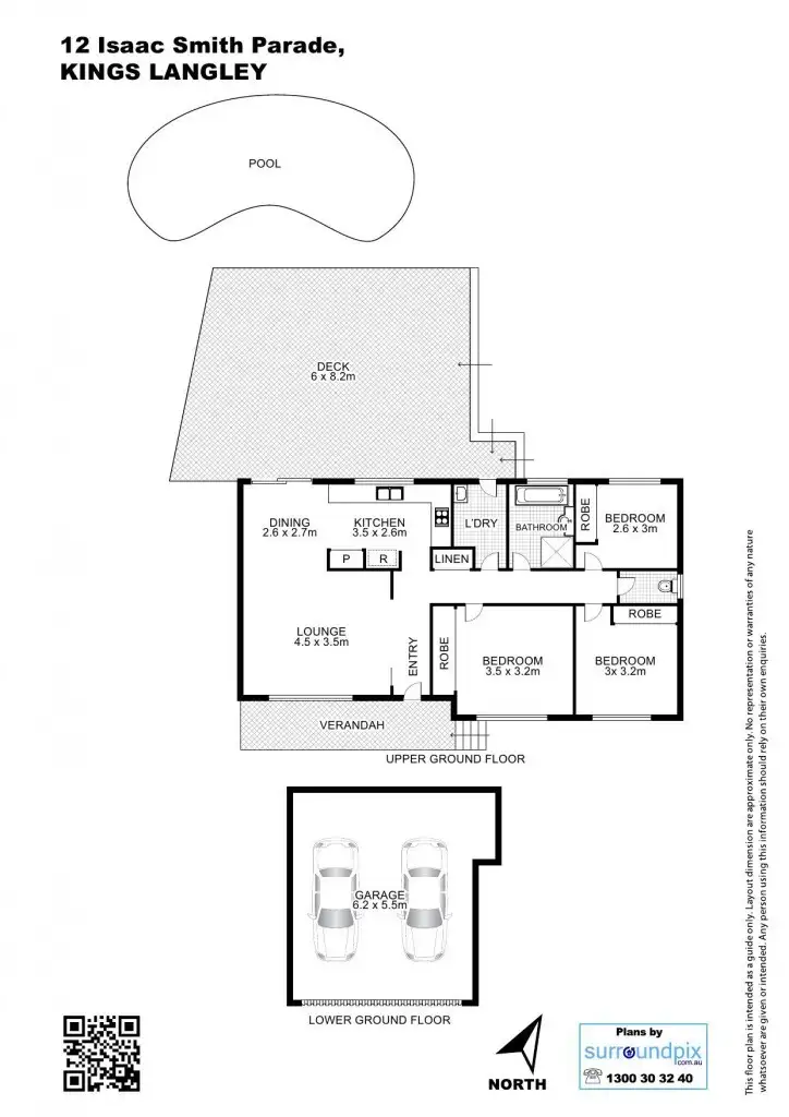 Floorplan of Homely house listing, 12 Isaac Smith Parade, Kings Langley NSW 2147
