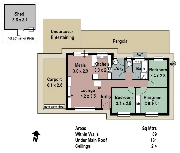 Floorplan of Homely house listing, 17 Jacaranda Drive, Woodside SA 5244
