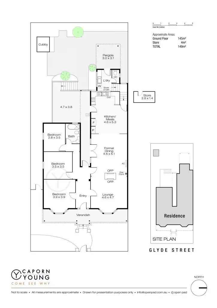 Floorplan of Homely house listing, 3 Glyde Street, East Fremantle WA 6158