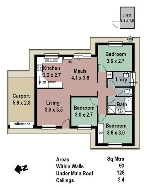 Floorplan of Homely house listing, 57 Fletcher Road, Mount Barker SA 5251