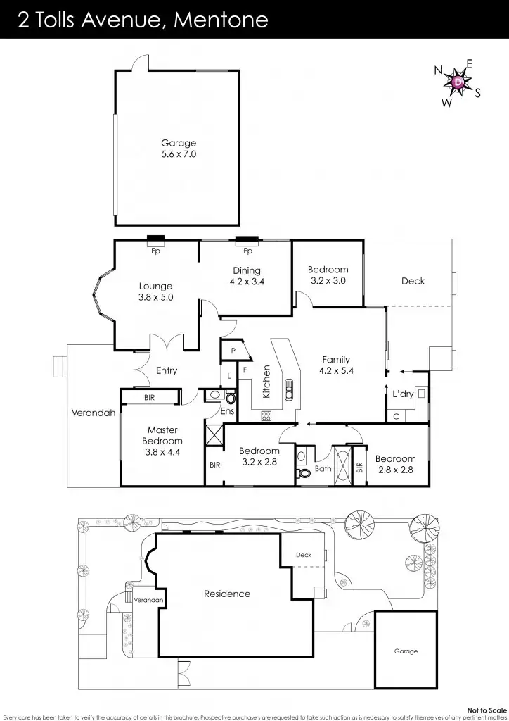 Floorplan of Homely house listing, 2 Tolls Avenue, Mentone VIC 3194