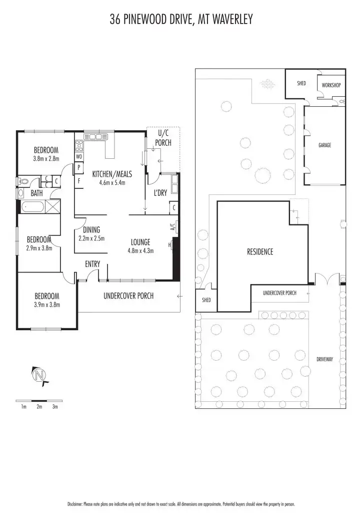 Floorplan of Homely house listing, 36 Pinewood Drive, Mount Waverley VIC 3149