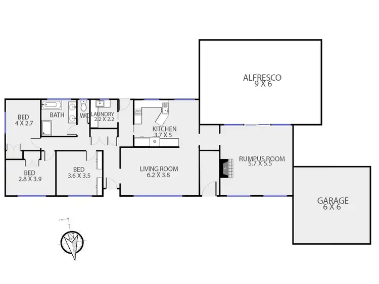 Floorplan of Homely house listing, 23 Huntington Street, Wendouree VIC 3355