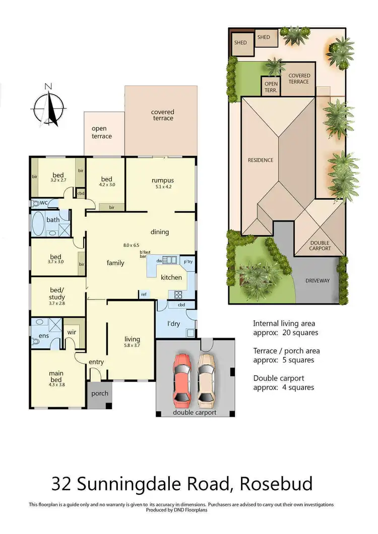 Floorplan of Homely house listing, 32 Sunningdale Road, Rosebud VIC 3939