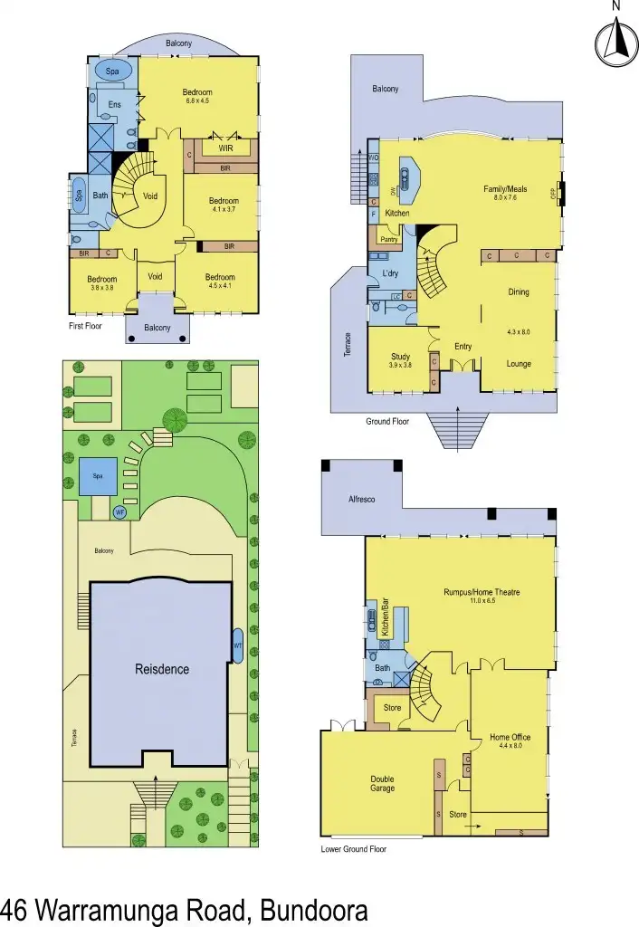 Floorplan of Homely house listing, 46 Warramunga Road, Bundoora VIC 3083