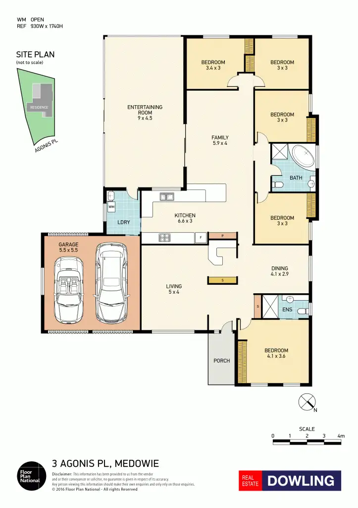 Floorplan of Homely house listing, 3 Agonis Place, Medowie NSW 2318