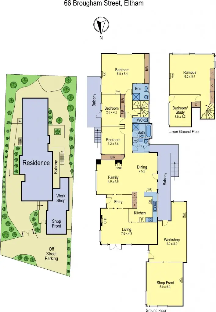 Floorplan of Homely house listing, 66 Brougham Street, Eltham VIC 3095