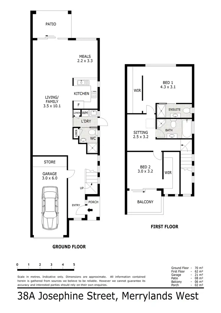 Floorplan of Homely semi-detached listing, 38A Josephine Street, Merrylands West NSW 2160