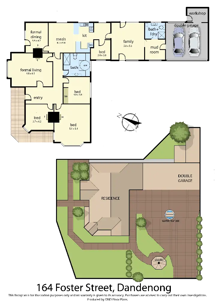 Floorplan of Homely house listing, 164 Foster Street, Dandenong VIC 3175