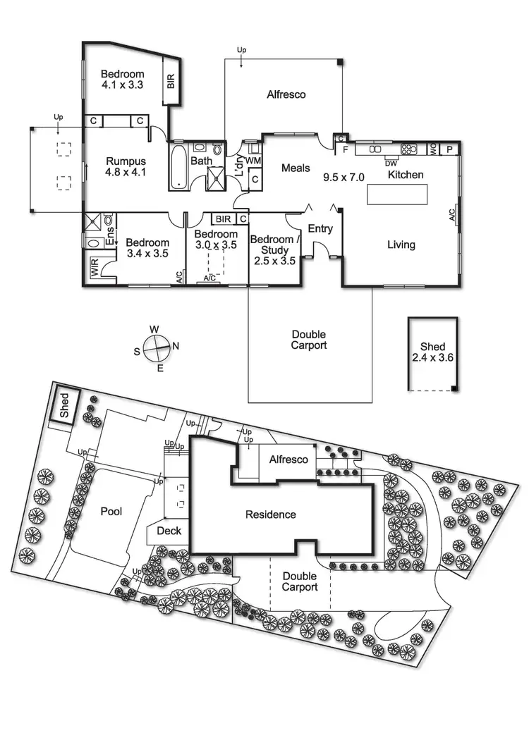 Floorplan of Homely house listing, 58 Fernside Avenue, Briar Hill VIC 3088