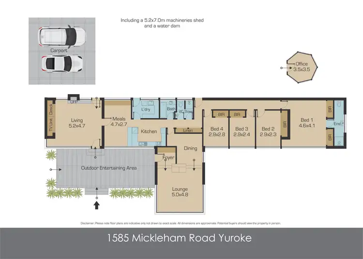 Floorplan of Homely house listing, 1585 MICKLEHAM ROAD [YUROKE], Mickleham VIC 3064