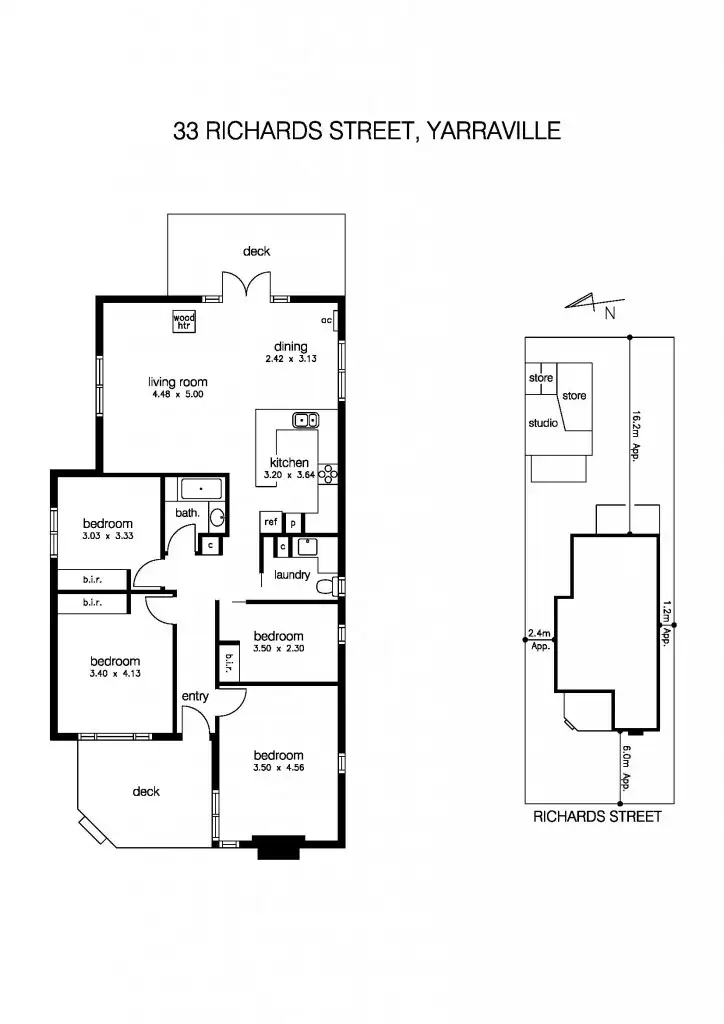 Floorplan of Homely house listing, 33 Richards Street, Yarraville VIC 3013