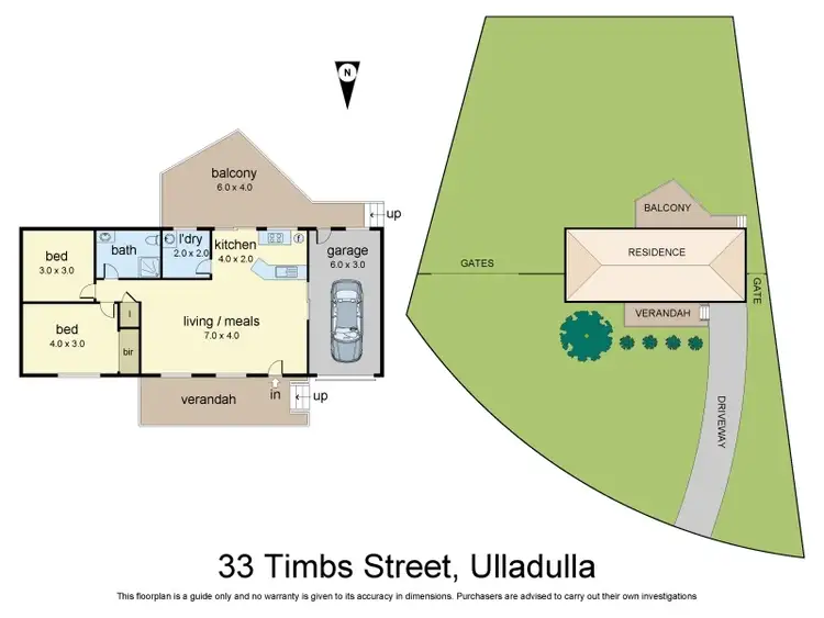 Floorplan of Homely house listing, 33 Timbs Street, Ulladulla NSW 2539