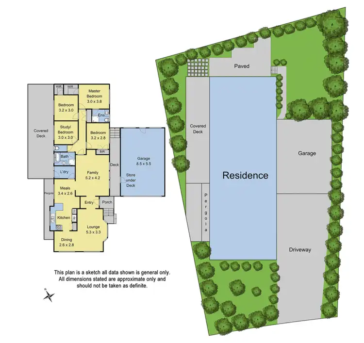 Floorplan of Homely house listing, 40 Eskdale Drive, Croydon Hills VIC 3136