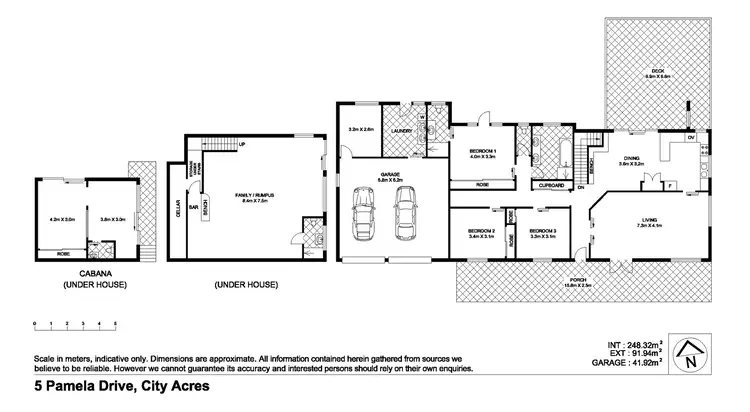 Floorplan of Homely house listing, 5 Pamela Drive, Chilcotts Grass NSW 2480