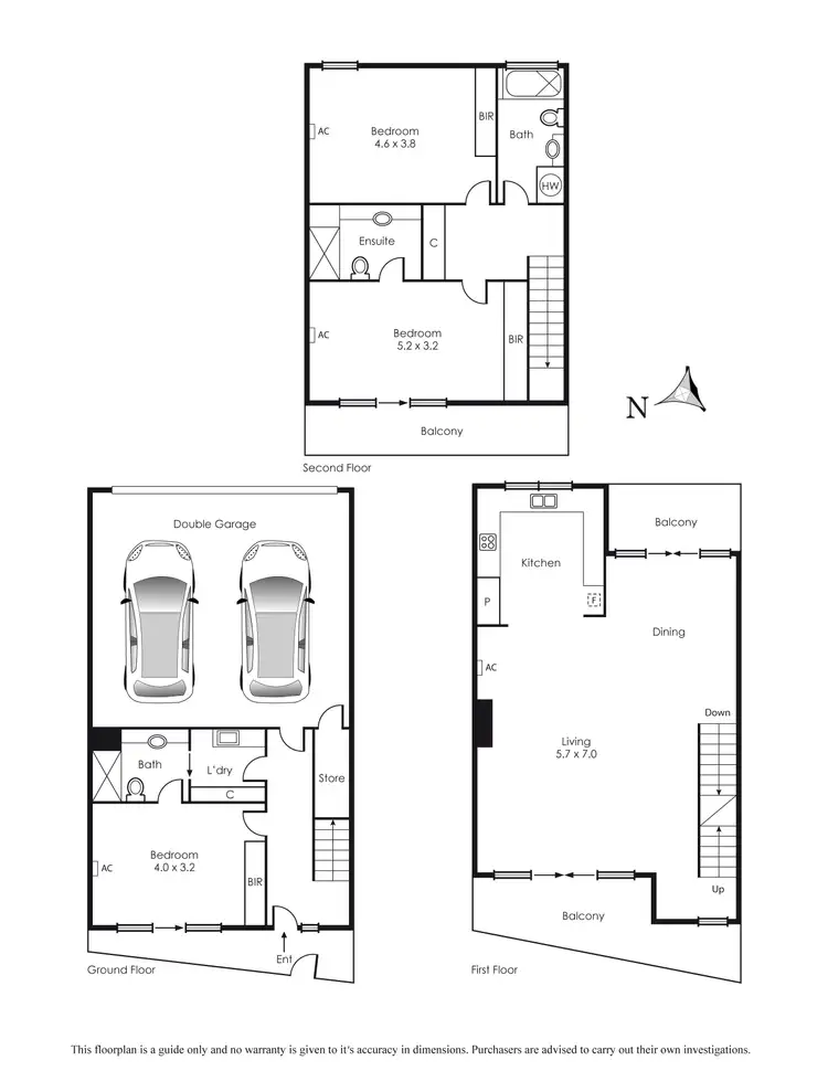 Floorplan of Homely townhouse listing, 10 Chicquita Circuit, Mentone VIC 3194