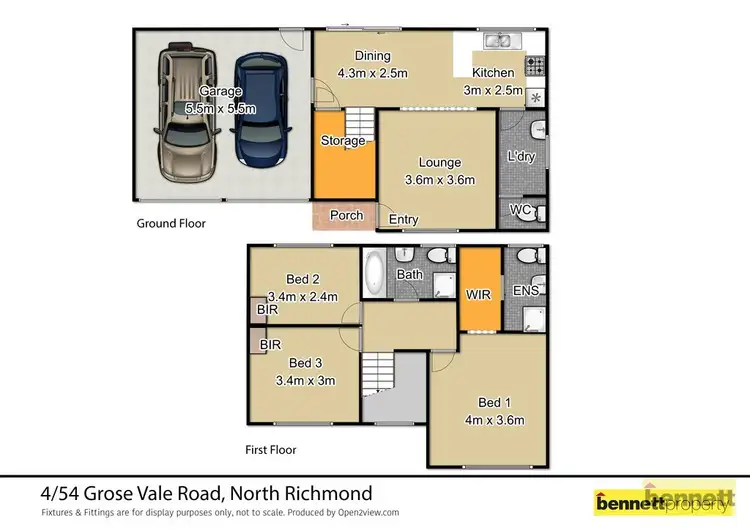 Floorplan of Homely townhouse listing, 4/54 Grose Vale Road, North Richmond NSW 2754