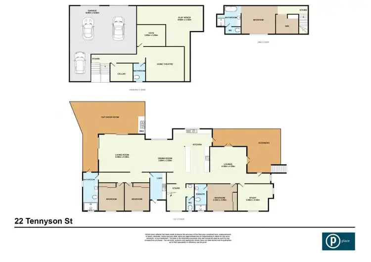 Floorplan of Homely house listing, 22 Tennyson Street, Bulimba QLD 4171