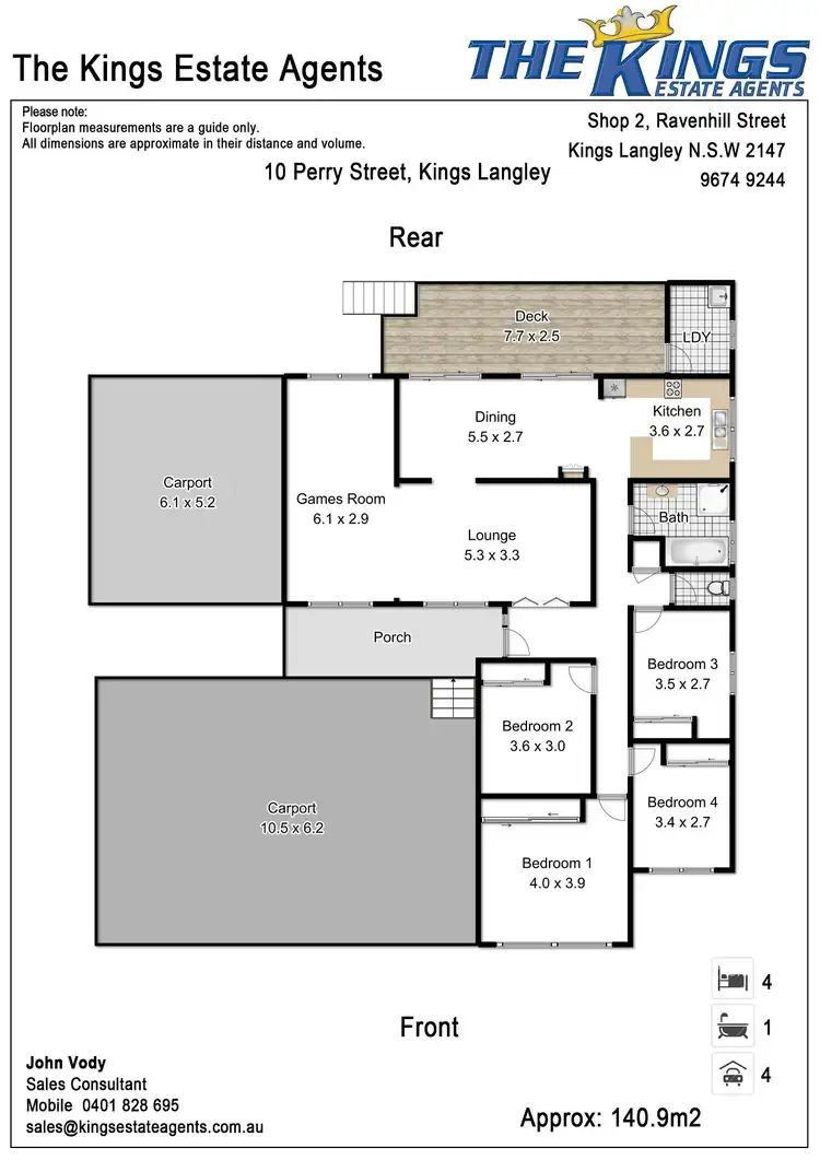 Floorplan of Homely house listing, 10 Perry Street, Kings Langley NSW 2147