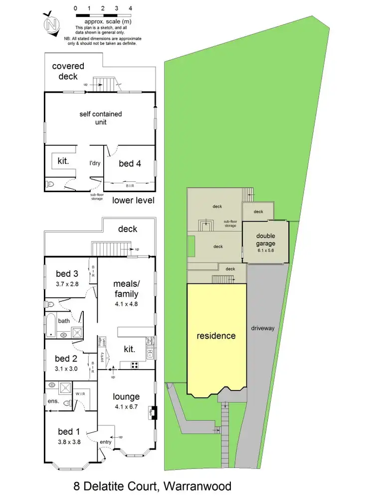 Floorplan of Homely house listing, 8 Delatite Court, Warranwood VIC 3134