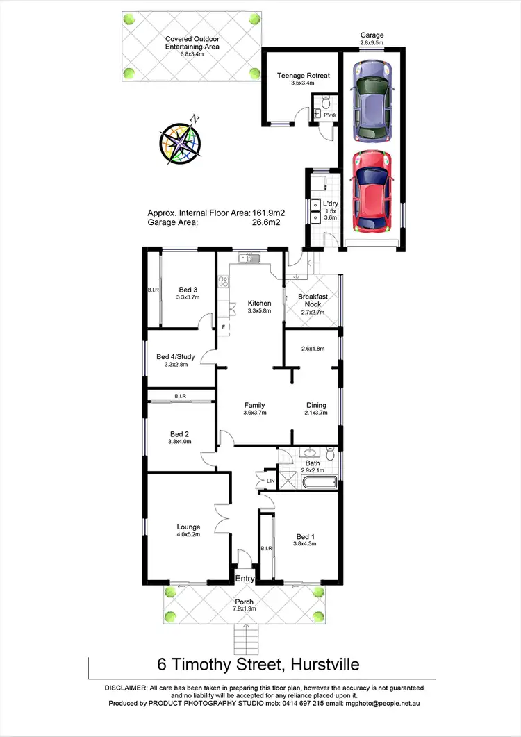 Floorplan of Homely house listing, 6 Timothy Street, Hurstville NSW 2220