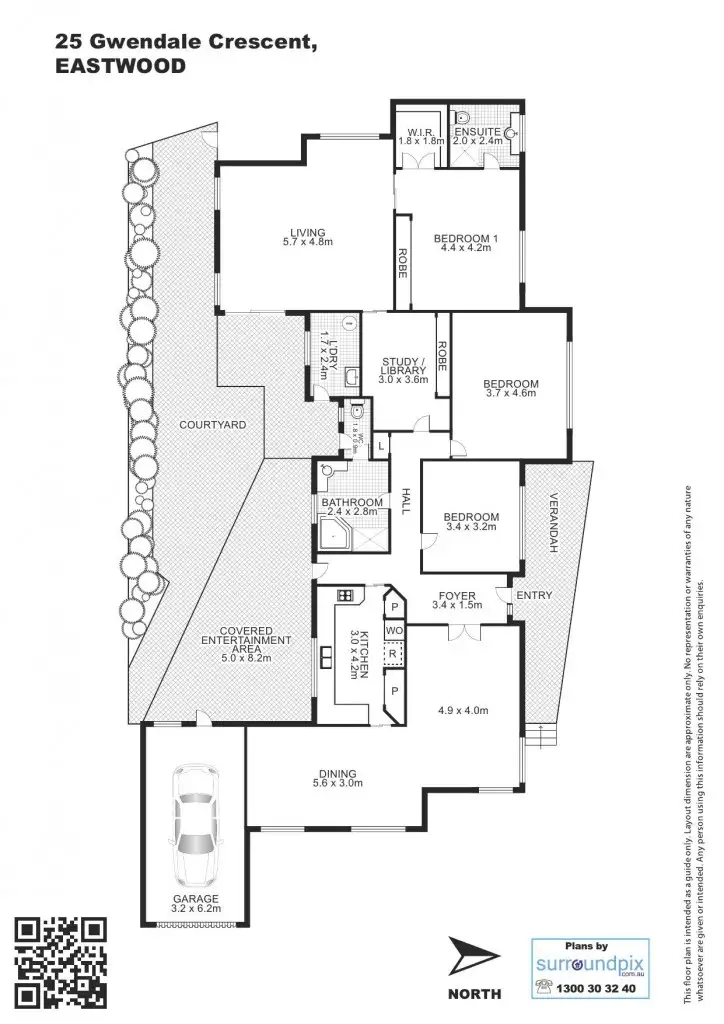 Floorplan of Homely house listing, 25 Gwendale Cr, Eastwood NSW 2122