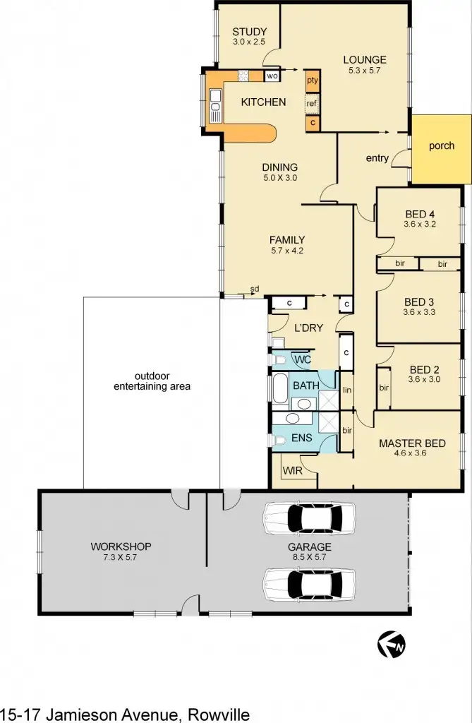 Floorplan of Homely land listing, 15 Jamieson Ave, Rowville VIC 3178