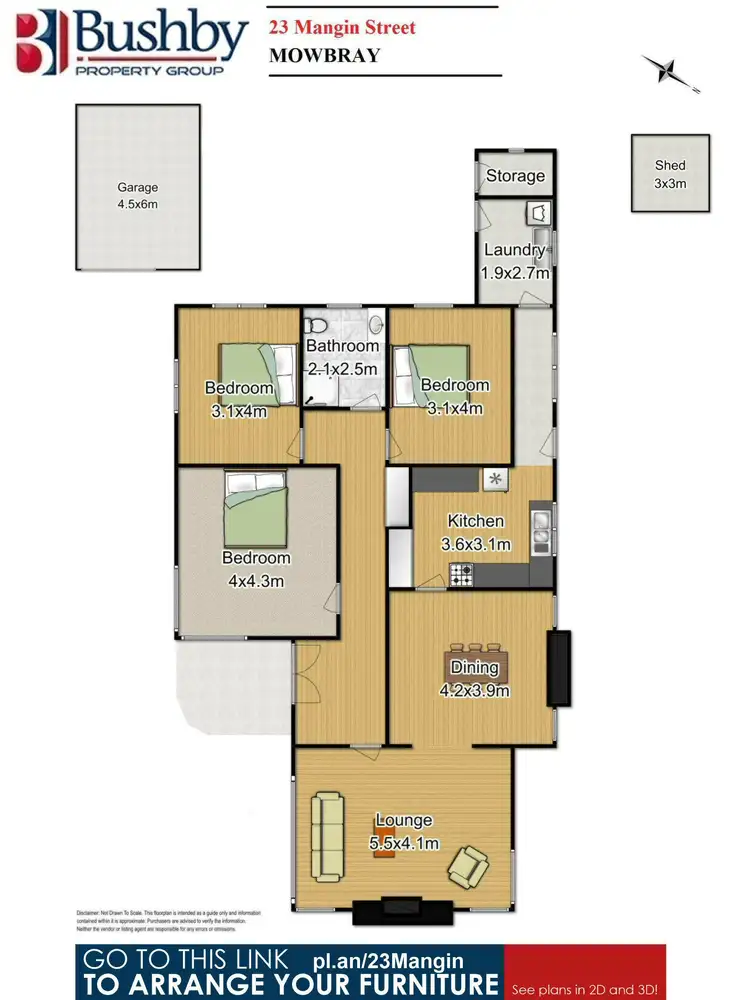 Floorplan of Homely house listing, 23 Mangin Street, Mowbray TAS 7248
