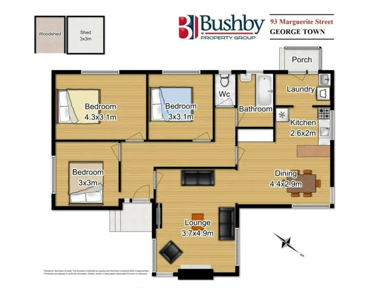 Floorplan of Homely house listing, 93 Marguerite Street, George Town TAS 7253