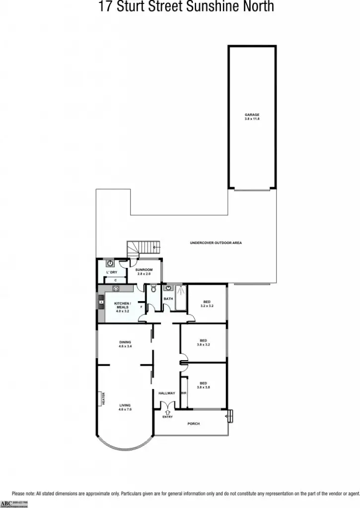 Floorplan of Homely house listing, 17 Sturt Street, Sunshine VIC 3020