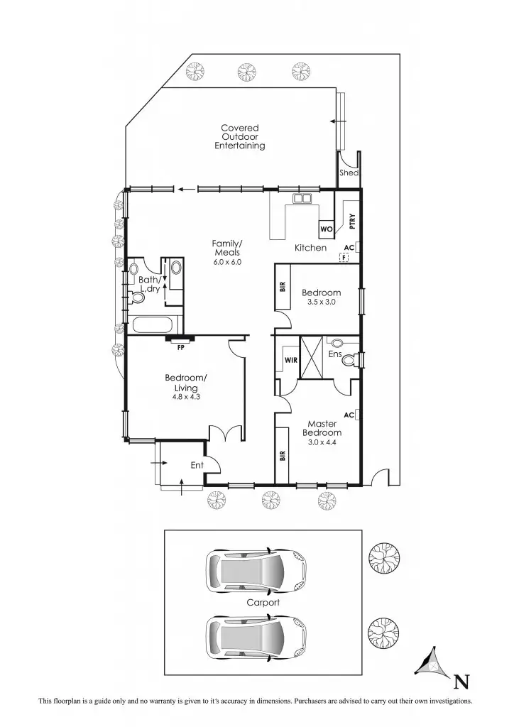 Floorplan of Homely townhouse listing, 1/456 Como Parade West, Mordialloc VIC 3195