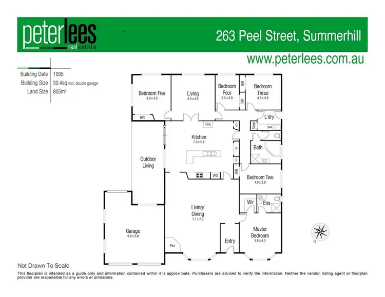 Floorplan of Homely house listing, 263 Peel Street, Summerhill TAS 7250