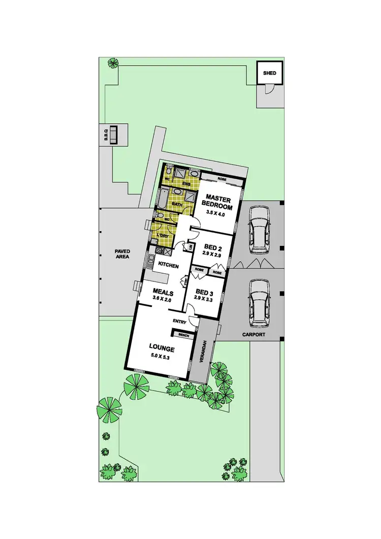 Floorplan of Homely house listing, 8 Cassandra Drive, Gladstone Park VIC 3043