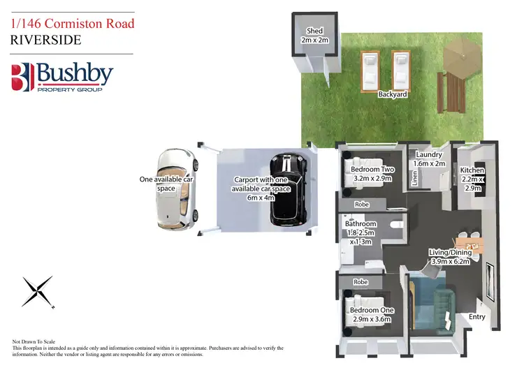 Floorplan of Homely house listing, 1/146 Cormiston Road, Riverside TAS 7250
