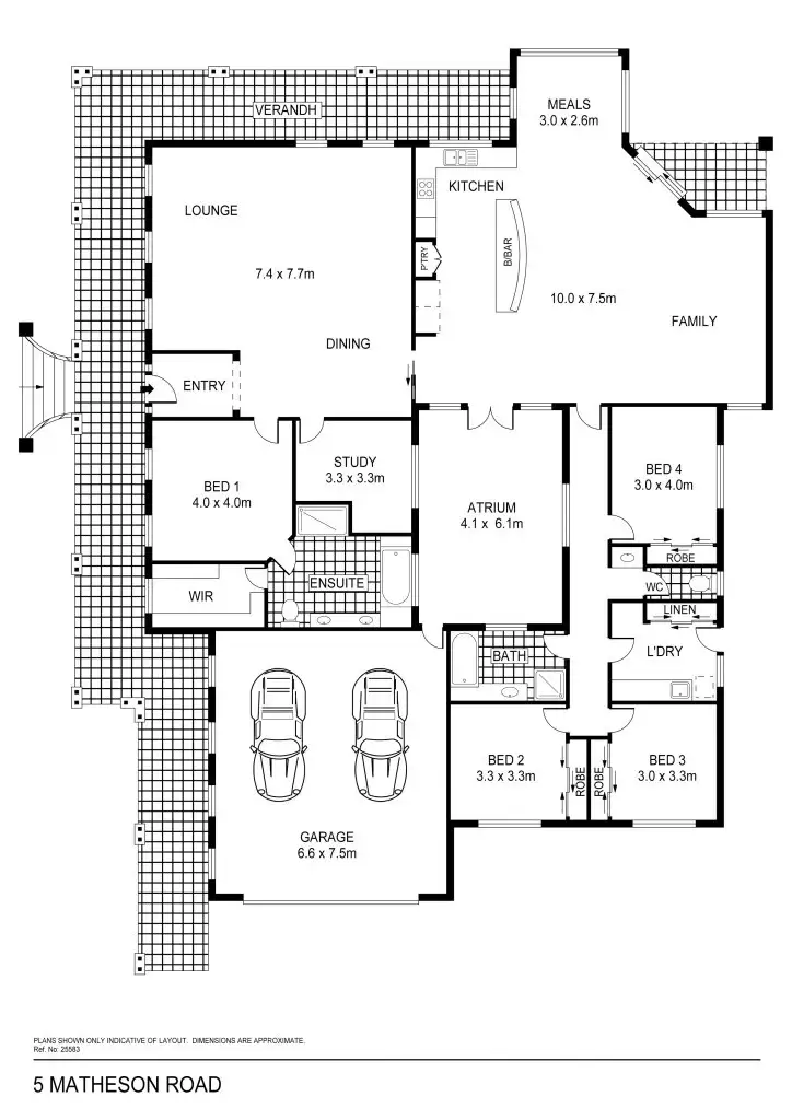 Floorplan of Homely house listing, 5 Matheson Road, Castlemaine VIC 3450
