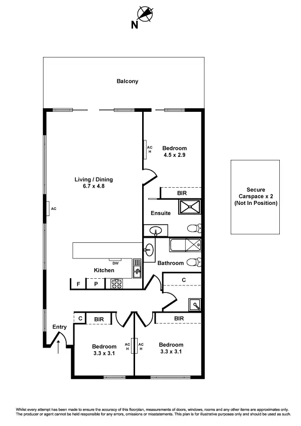 Floorplan of Homely apartment listing, 32/2 Saltriver Place, Footscray VIC 3011