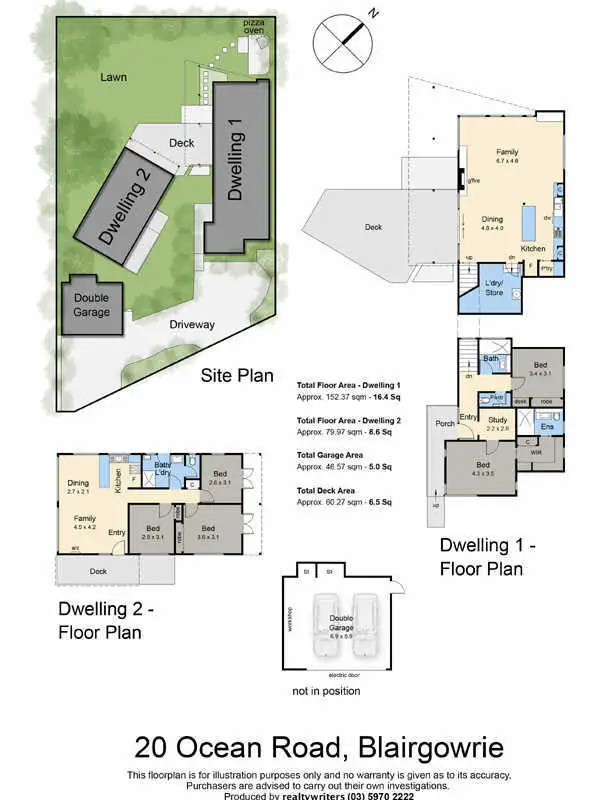 Floorplan of Homely house listing, 20 Ocean Road, Blairgowrie VIC 3942