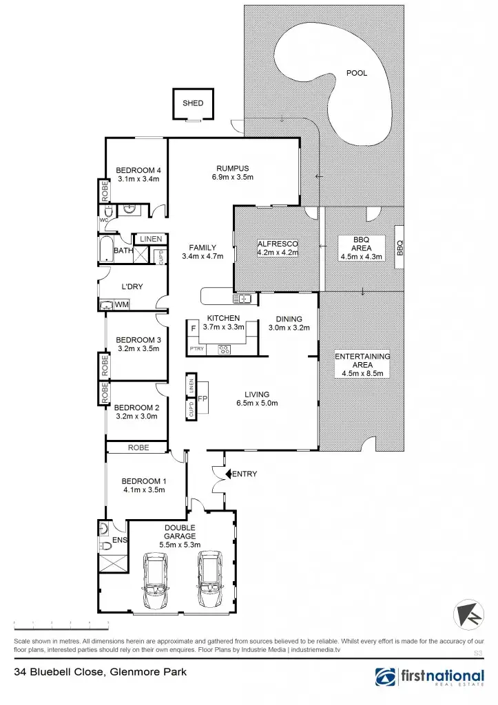 Floorplan of Homely house listing, 34 Bluebell Close, Glenmore Park NSW 2745