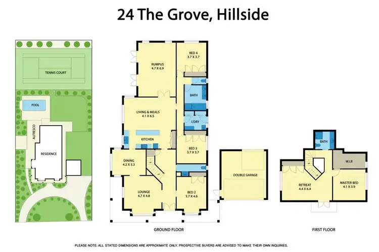 Floorplan of Homely house listing, 24 The Grove, Hillside VIC 3037